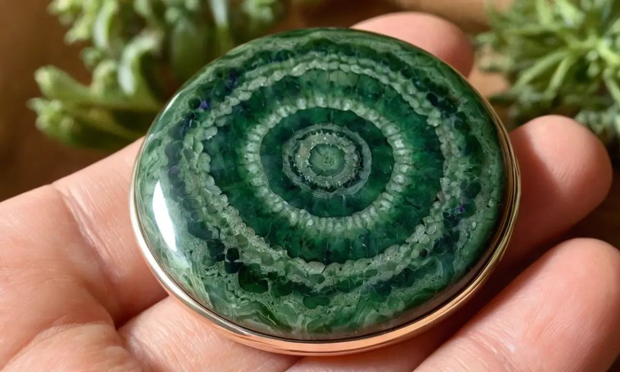Un adorno de piedra jasper con energía espiritual y diseño elegante