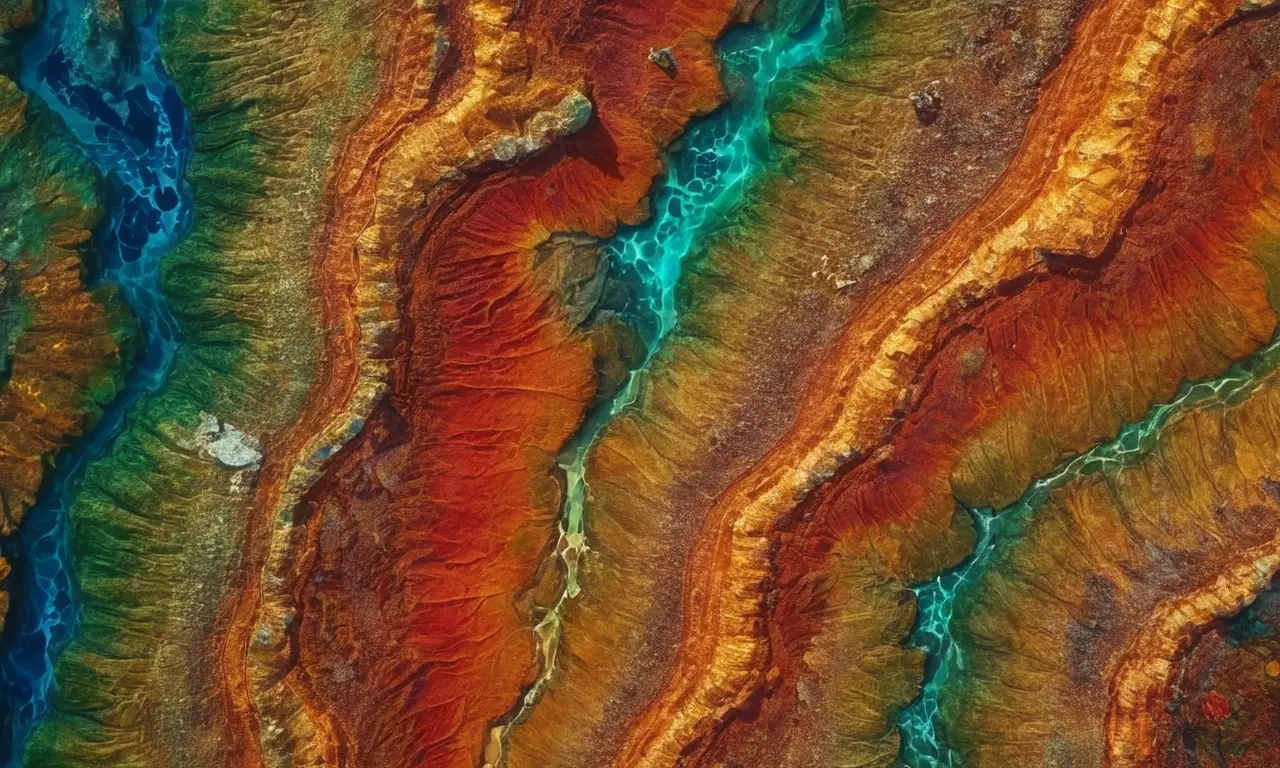 Un espectáculo de colores y texturas naturales cautivador