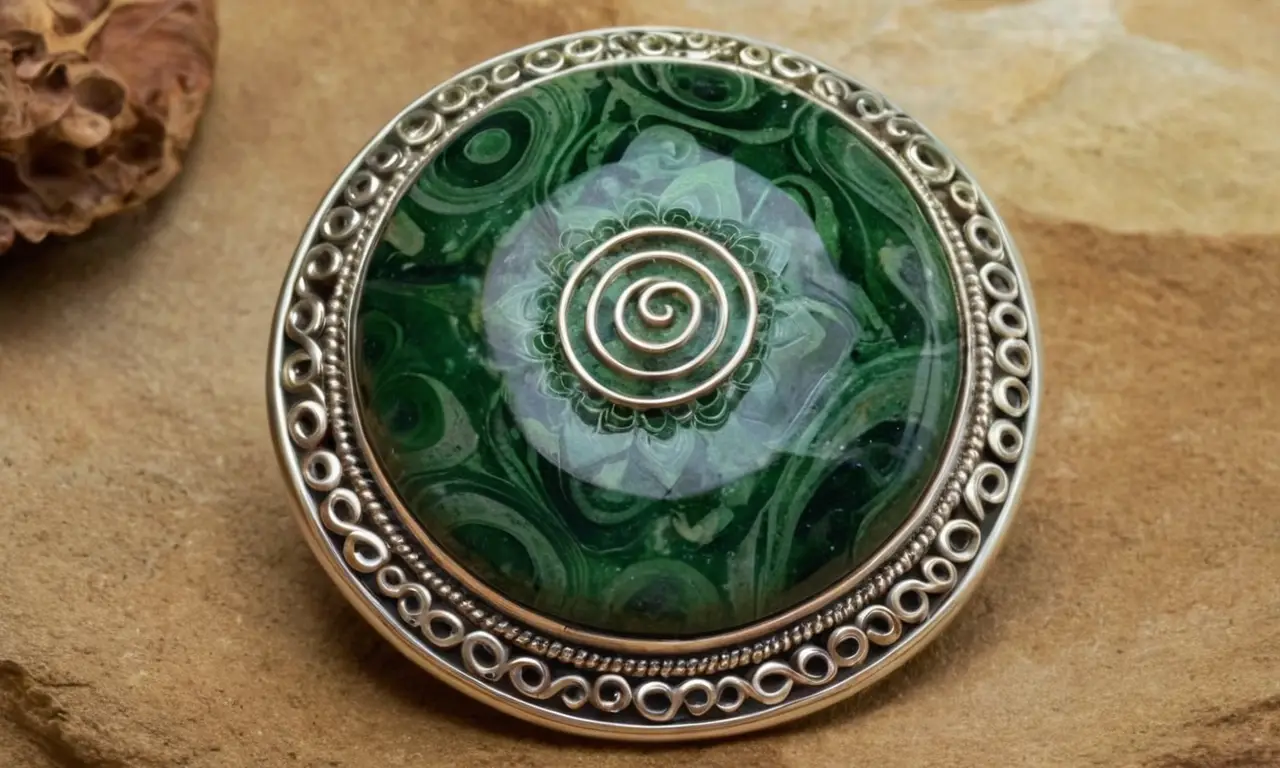 Un adorno de piedra jasper con energía espiritual y diseño elegante