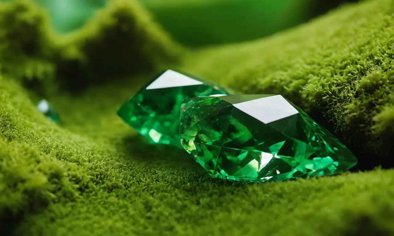 Cristales verdes que emanan paz y serenidad
