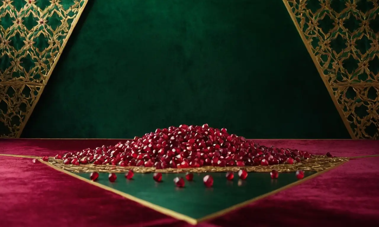 Un diseño lujoso y vibrante con detalles ricos y texturas opulentas
