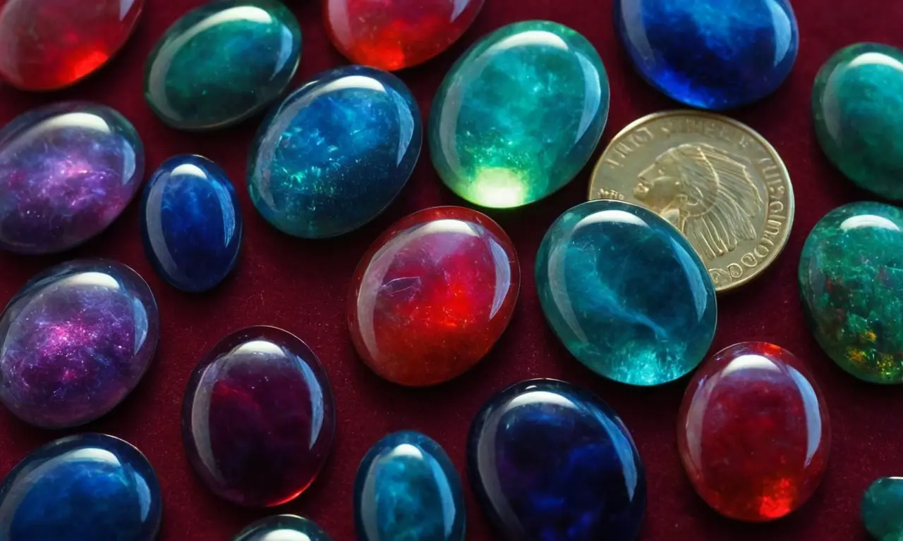 Un opalo hipnotizante irradia belleza eterna
