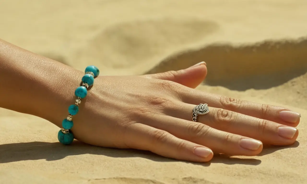 Una mujer adornada con joyas antiguas irradia un aura celestial