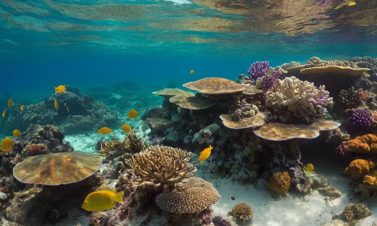 Un arrecife de coral vibrante y lleno de vida