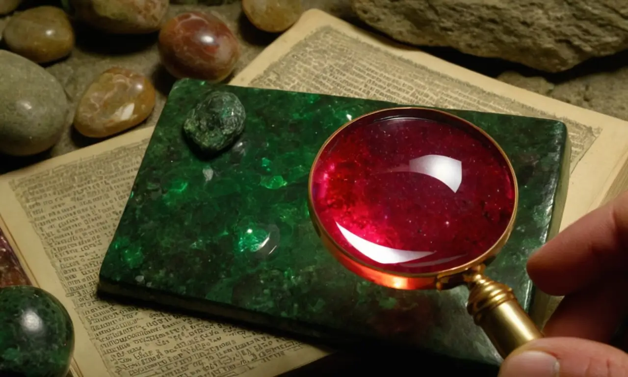 Un rubí rojo brillante se talla con pasión y sabiduría