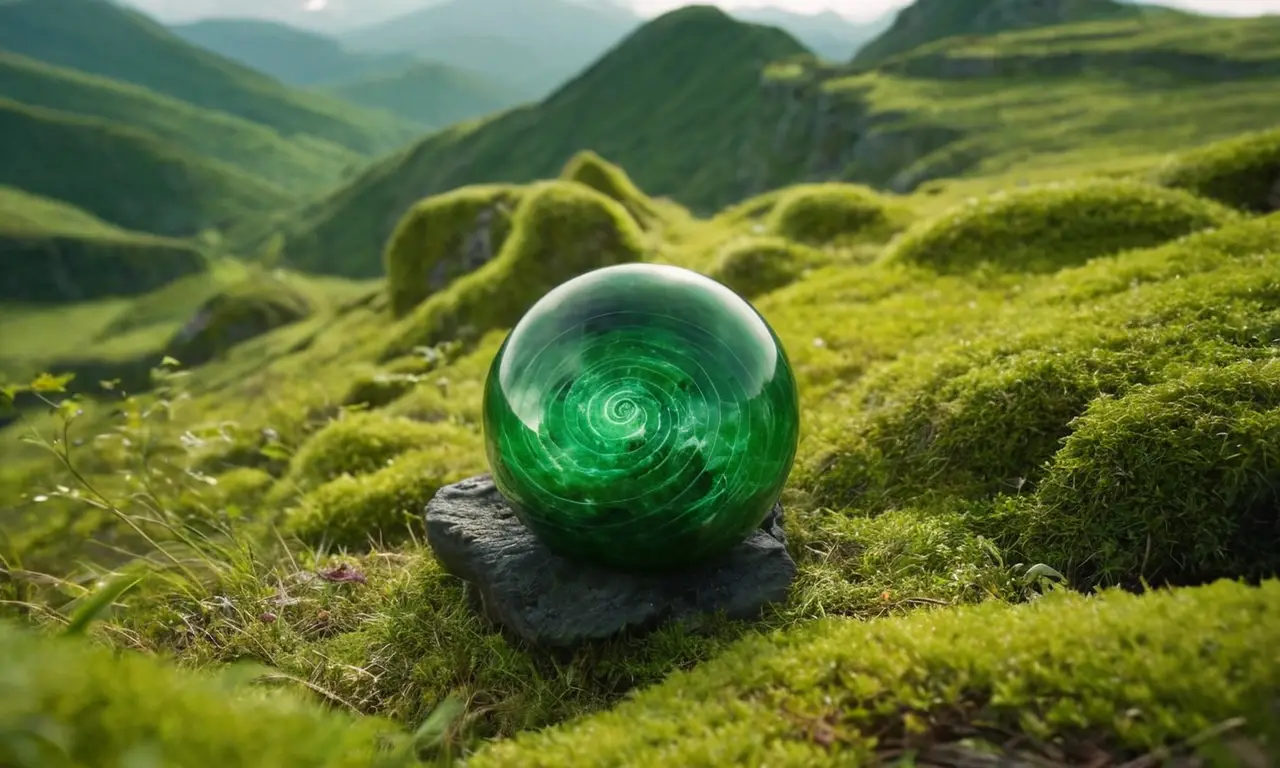 Un paisaje verde y espiritualmente sereno