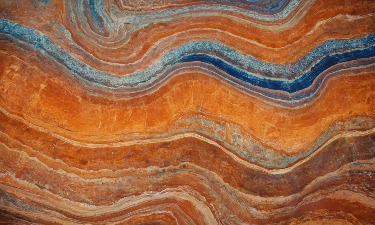 Una piedra preciosa con colores vibrantes y texturas fascinantes