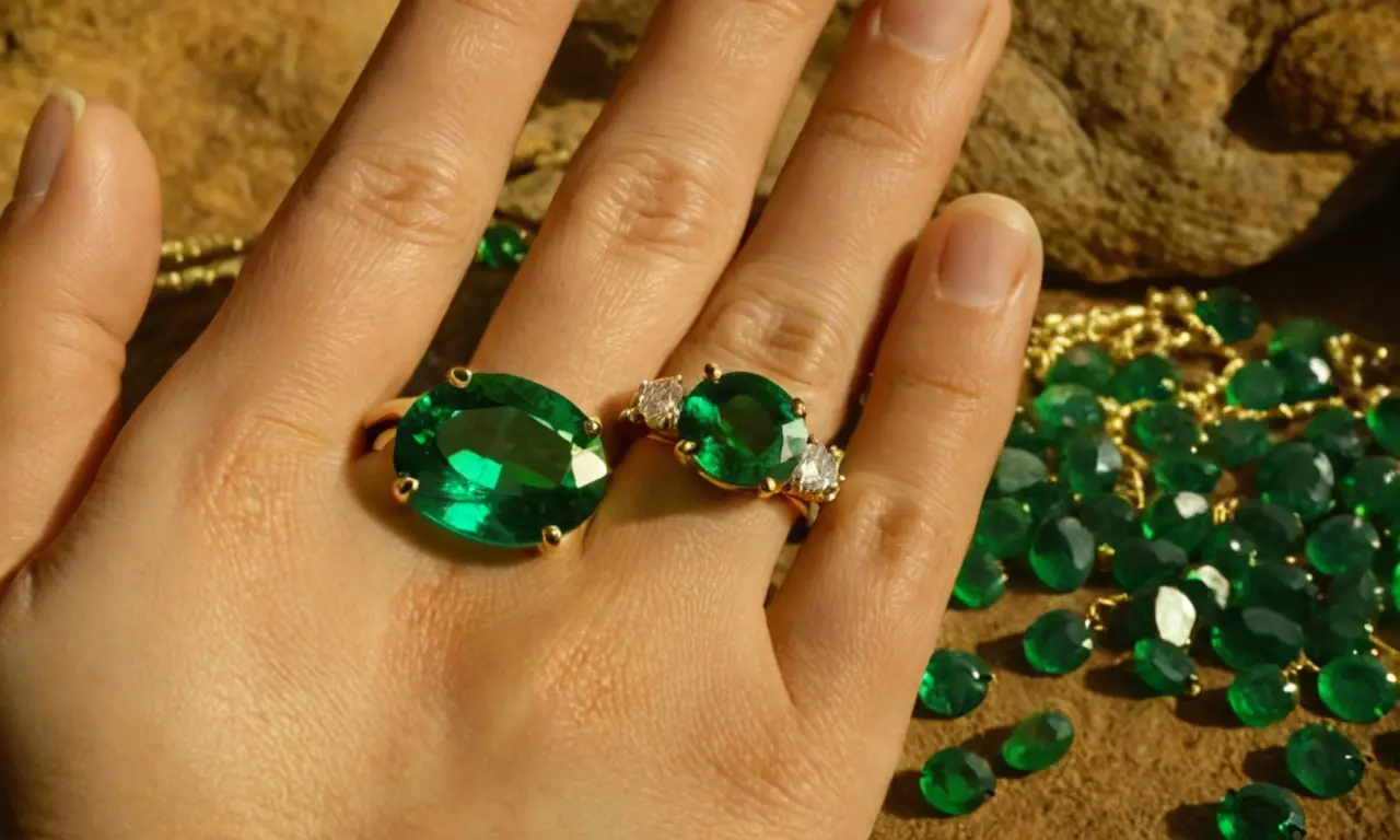 El verde esmeralda brilla en joyas y paisajes