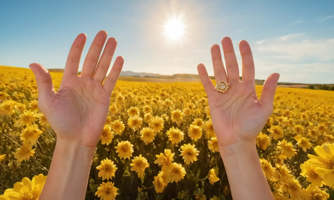 Un día soleado de felicidad y alegría