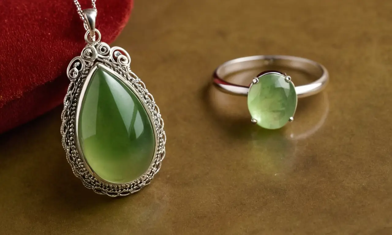 Joyas verdes esmeralda brillan en plata y terciopelo