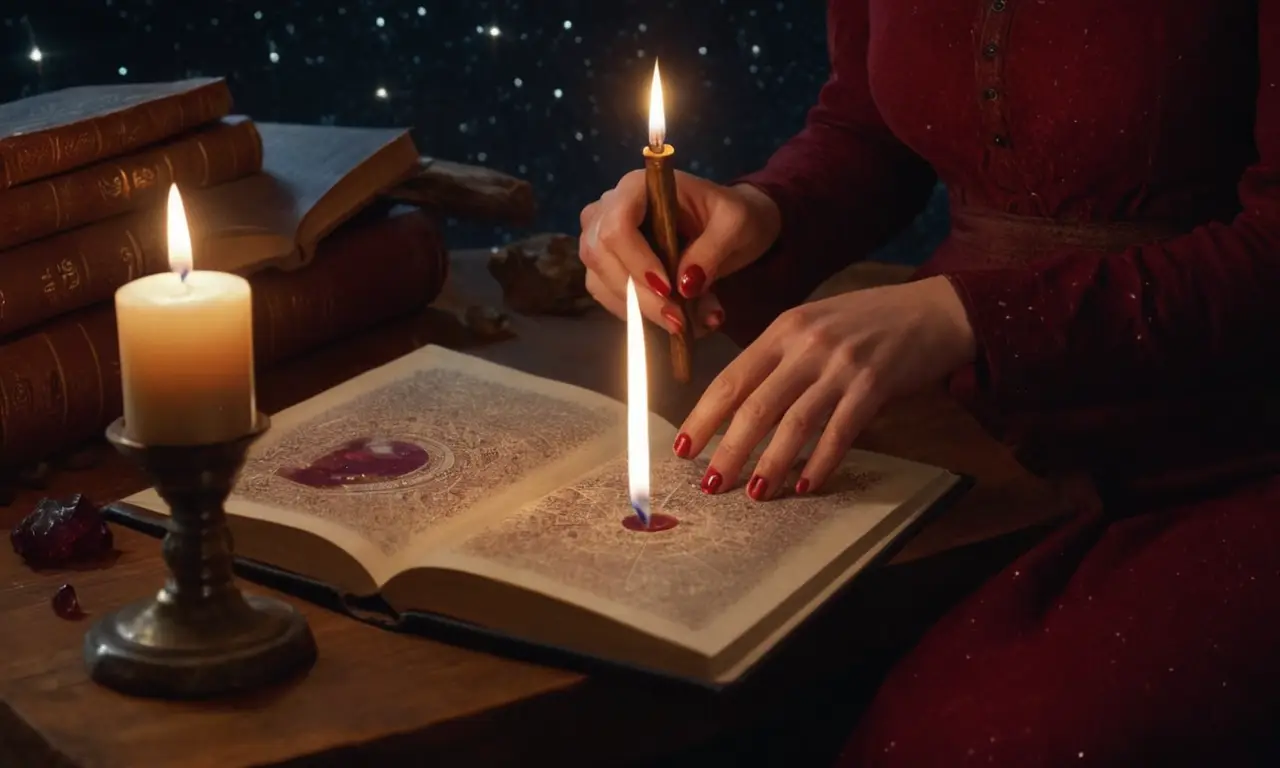 Una mujer contempla el universo con fascinación