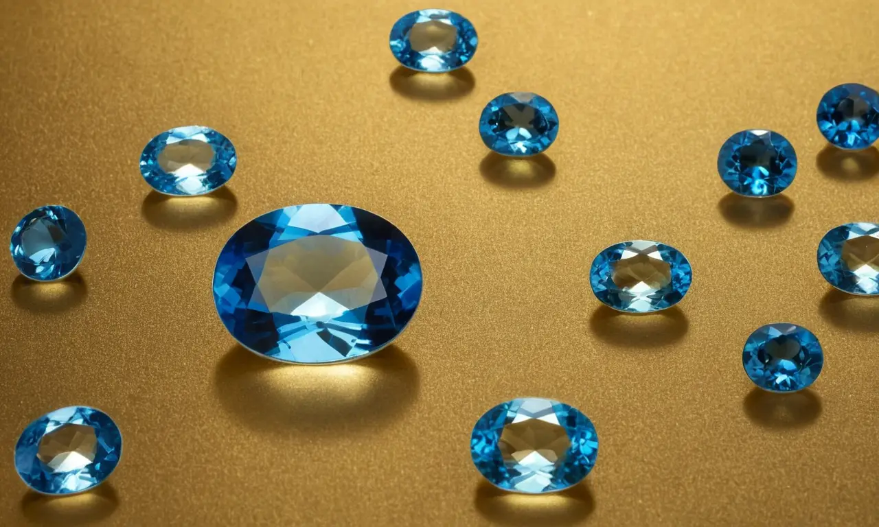 Un fascinante contraste entre azul zafiro y topacio